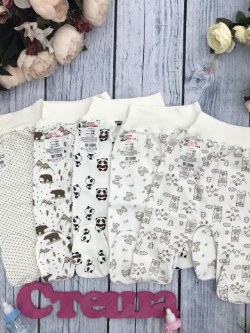 178. Ползунки, хлопок 100 % интерлок пенье